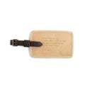 I Am Restless Leather Luggage Tag - Honey