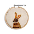 Rabbit Embroidery Hoop Collection - 4in