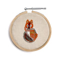 Fox Embroidery Hoop Collection - 4in