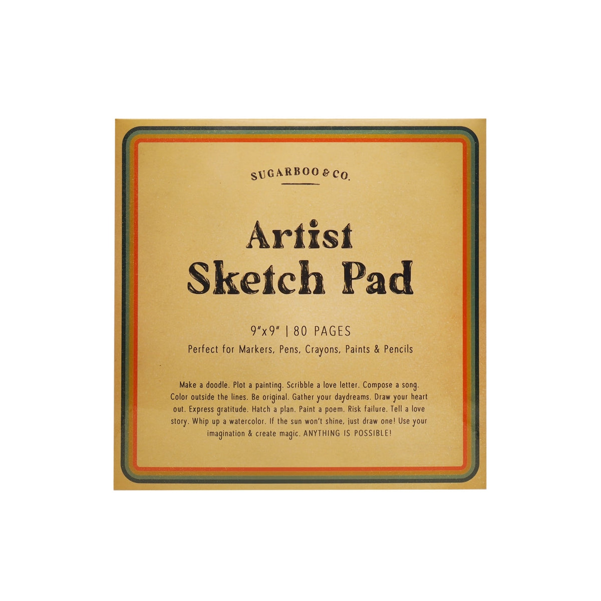 9x9 Artist Sketch Pad