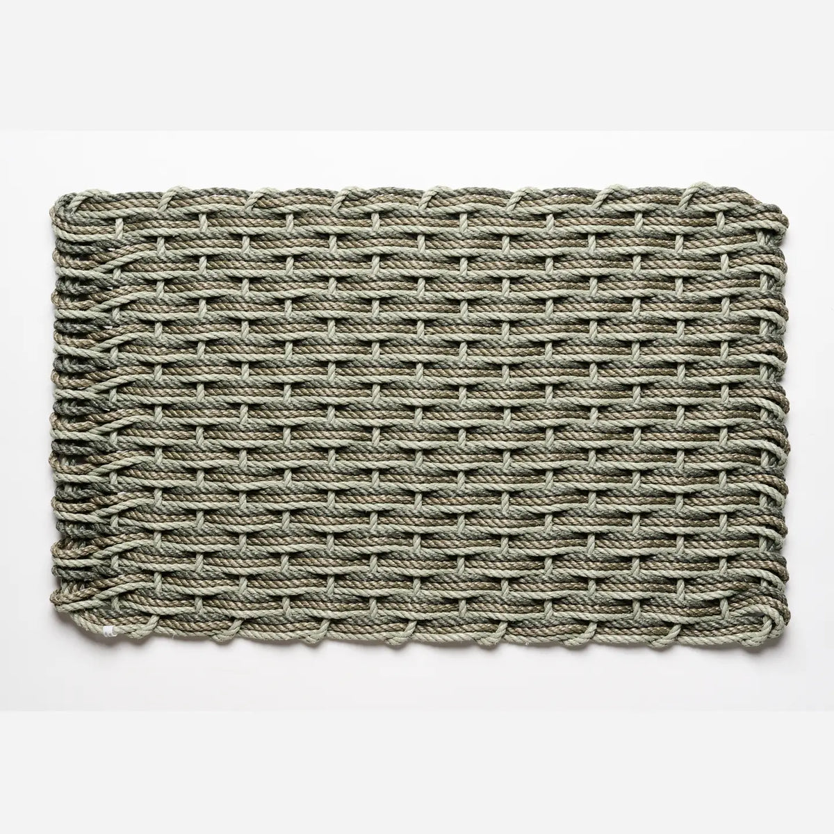 Sage + Mushroom + Blue Spruce Triple Weave Doormat