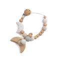 "Baby" Moon Crochet Paci Clip & Teething Ring Duo