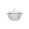 Stoneware Pumpkin Baker with Handles - White