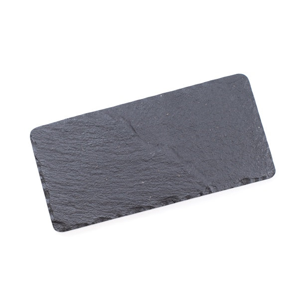 ***Small Black Slate Rectangular Platter with Broken Edges