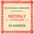 Birthday Notecards - Assorted Set of 20