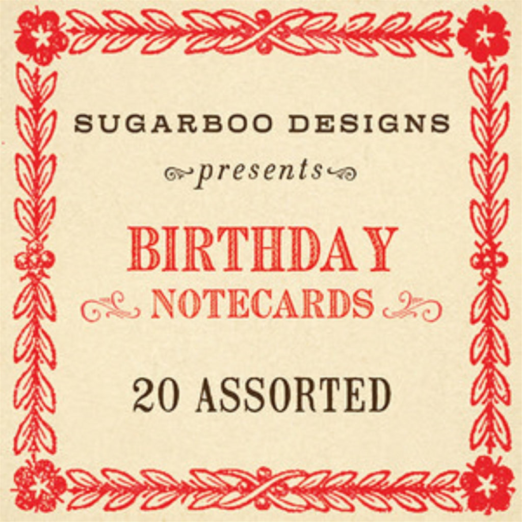 Birthday Notecards - Assorted Set of 20