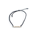 ***Silver Loved & Blessed Braided Bracelet - Adjustable