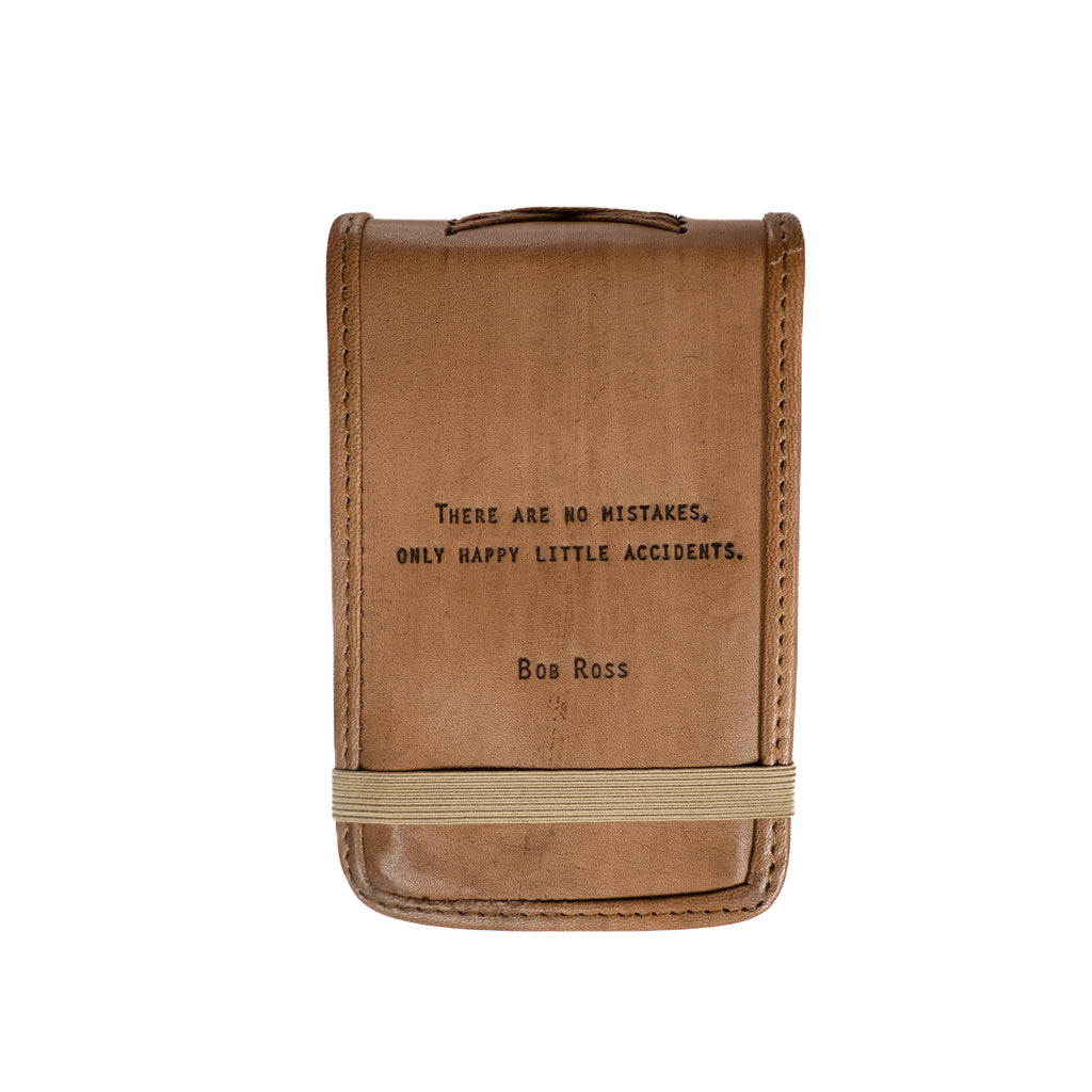 ***There Are No Mistakes Mini Signature Leather Journal - Maple