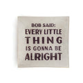 Bob Said Square Decoupage Plate 6x6