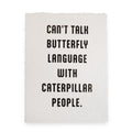 Butterfly Language Handmade Paper Print - 12x16