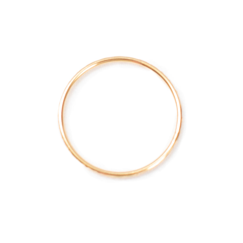 ***Gold Plated Thin Hammered Band
