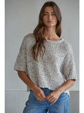 Knit Sweater Cotton Polyester Acrylic Top