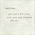 Darling You and I Art Print - Gallery Wrap