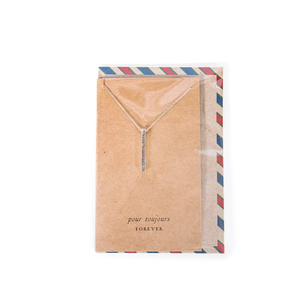 ***Air Mail French Bar Collection - Necklace - pour toujours / forever