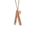***My Whole Heart Necklace - Brass 22"