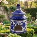 Ceramic Chinoiserie Pagoda Bird House