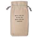 May All Your Joys Wine Bag