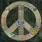 Choose Peace Art Print in Black