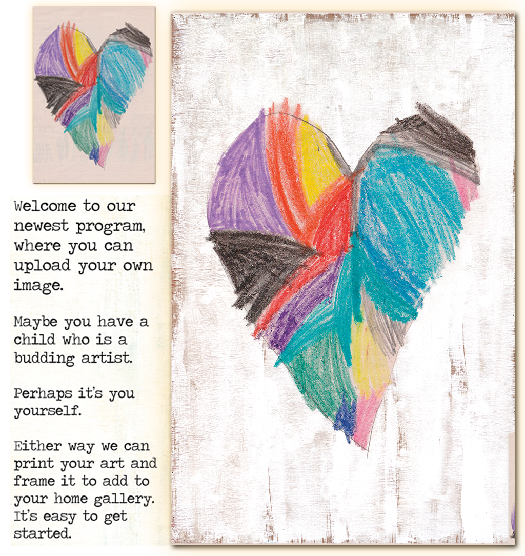 Your Art Here - Custom Grey Wood