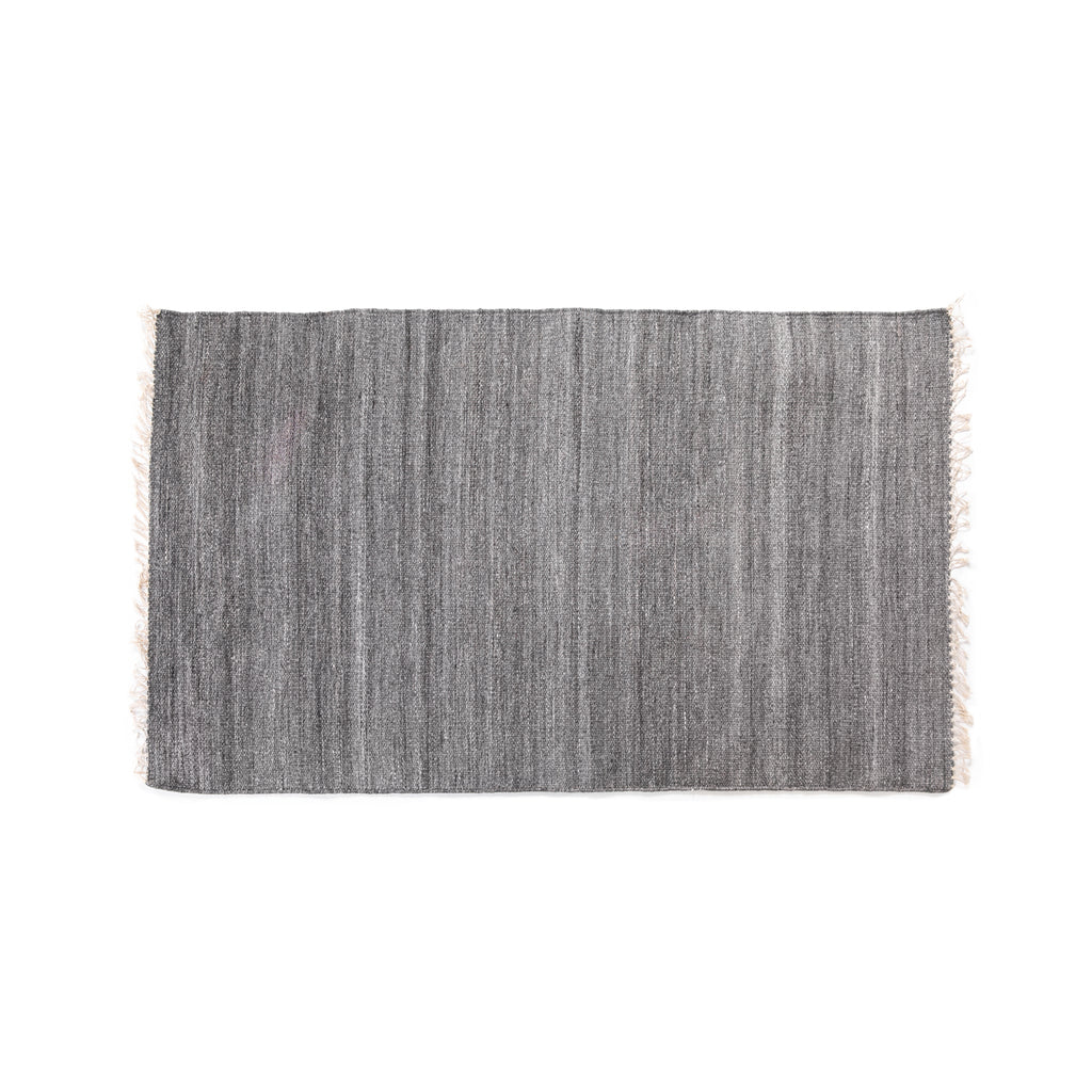 Grey Ombre Rug with Fringe 3'x5'