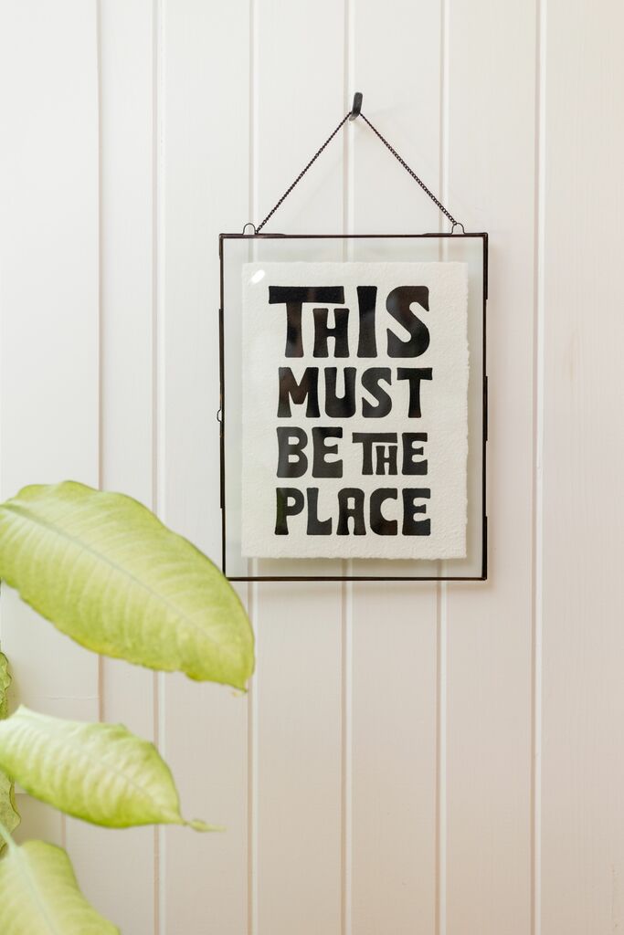 This Must Be The Place Handmade Paper Print - 12x16