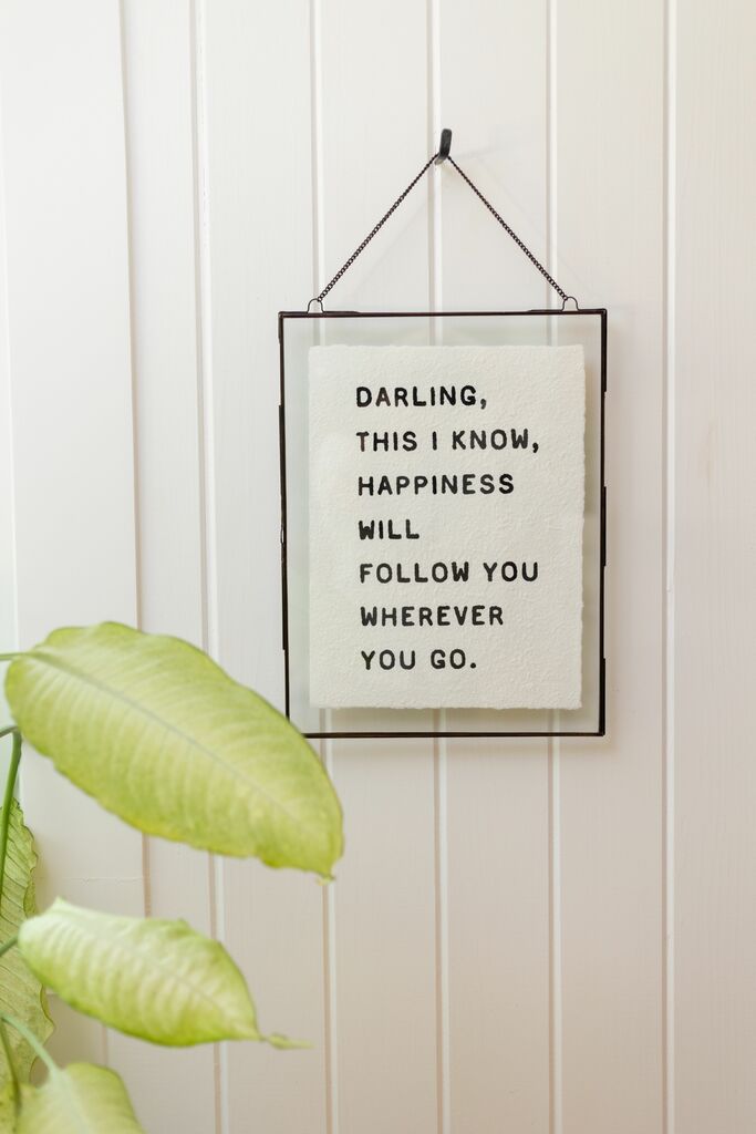 ***Darling, This I Know Handmade Paper Print - 12x16