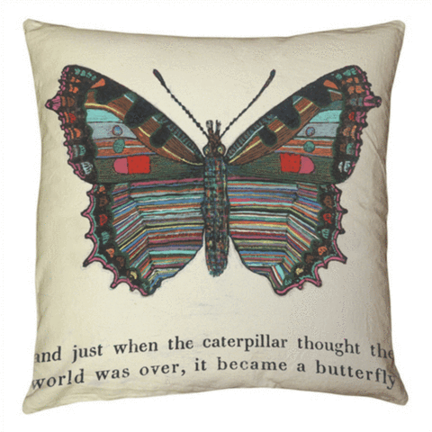 Butterfly Pillow 24x24
