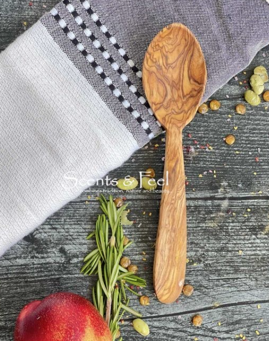 Olive Wood Appetizer Spoon