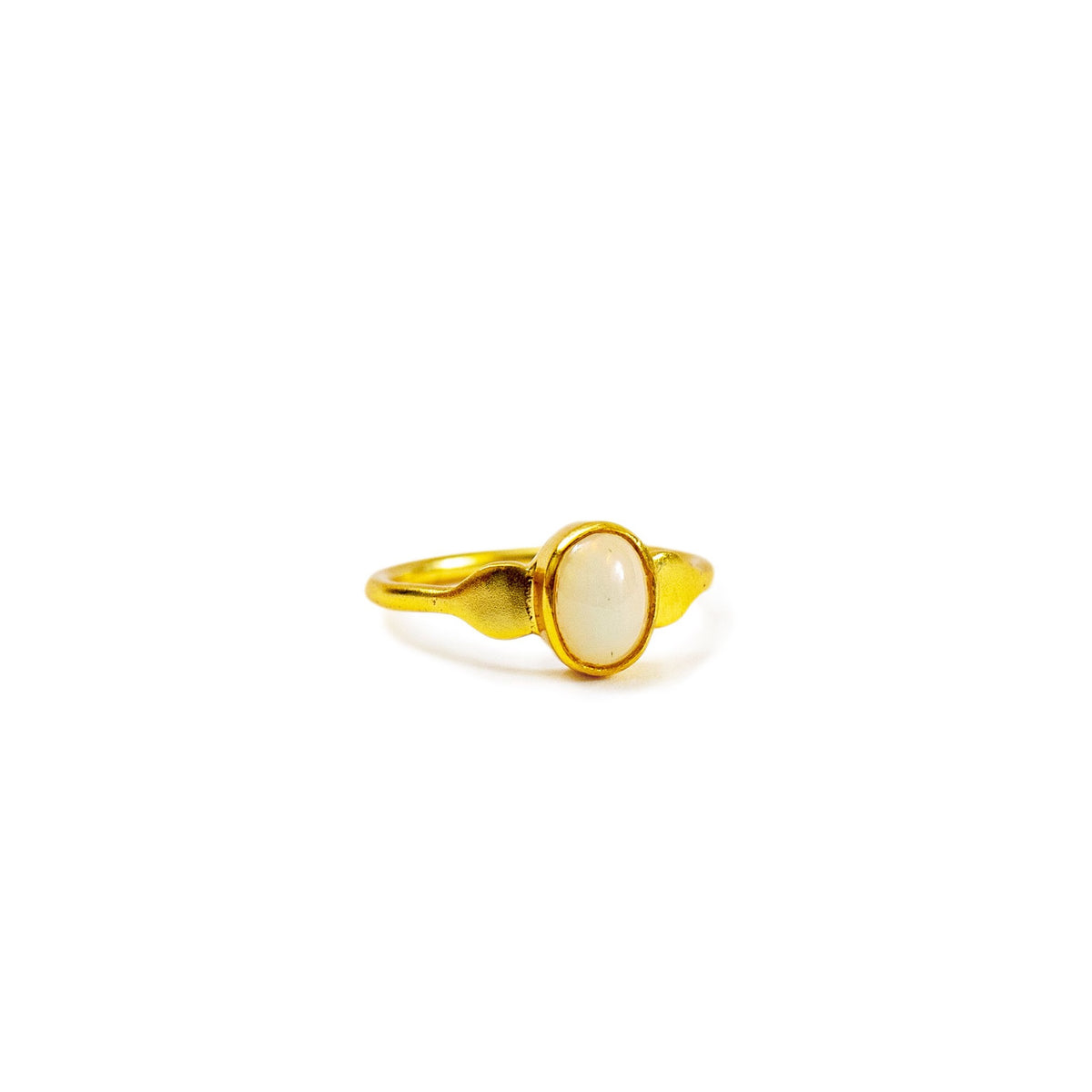 ***Gold Plated Ring with Opal