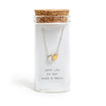 Message in a Bottle Necklace Collection - Moon & Gold Heart