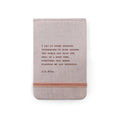 I Get Up Every Morning Fabric Notebook