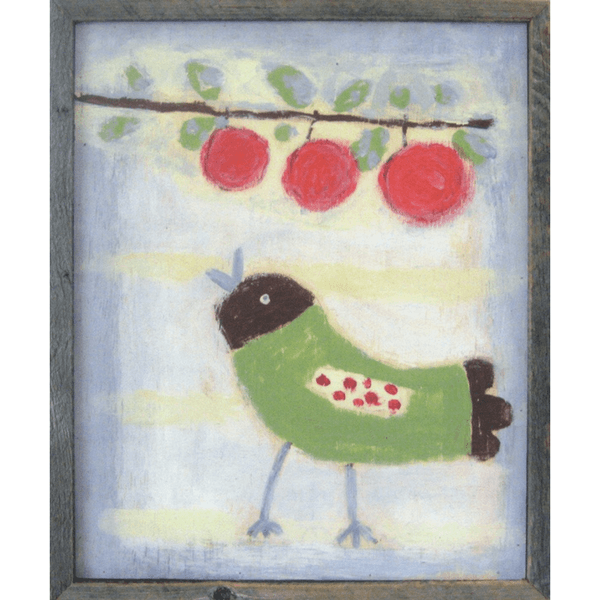Bird with Cherries Art Print