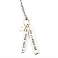 ***My Whole Heart Silver Necklace - 22