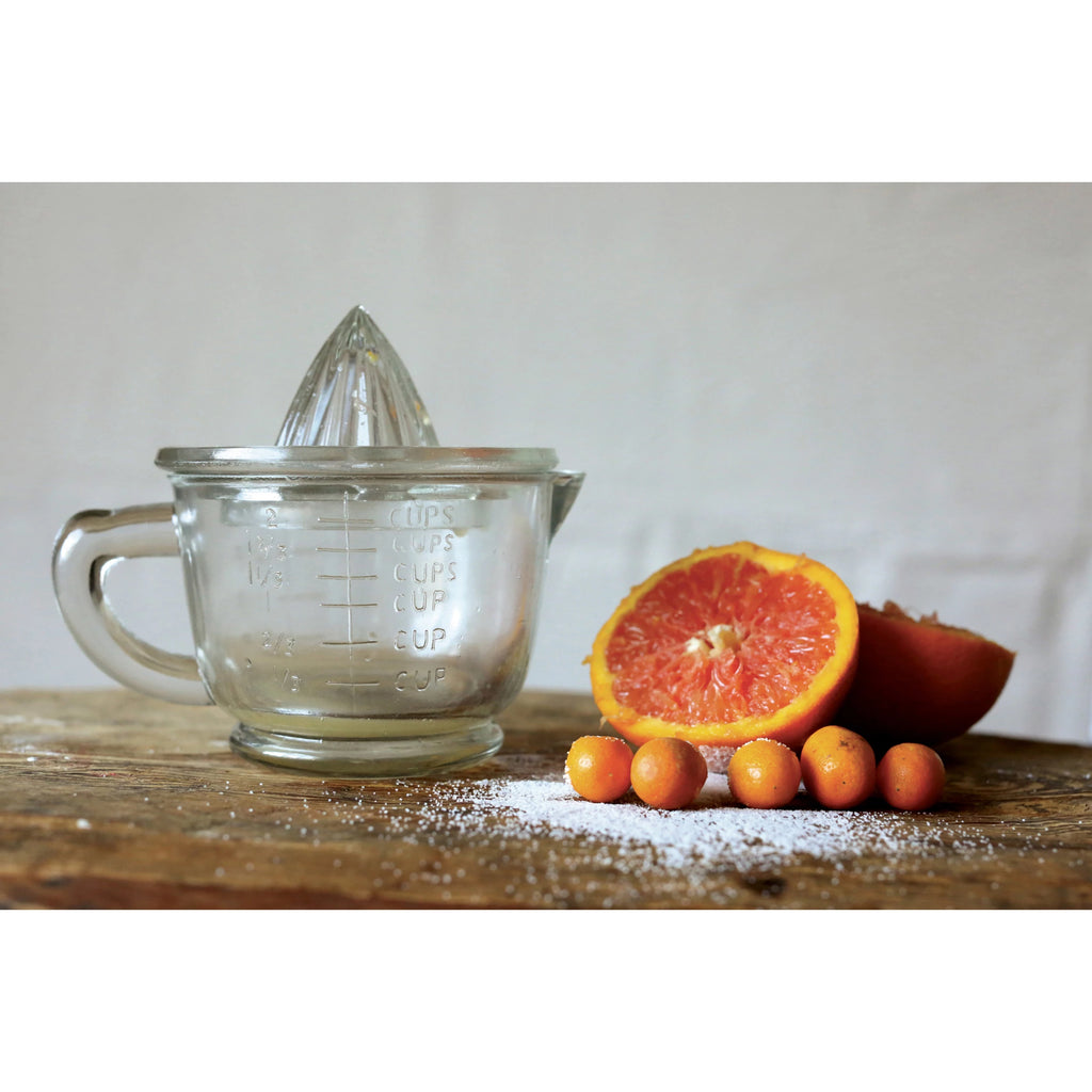 Pressed Glass Juicer - Set of 2