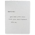 ***Darling You and I Handmade Paper Print - 12x16