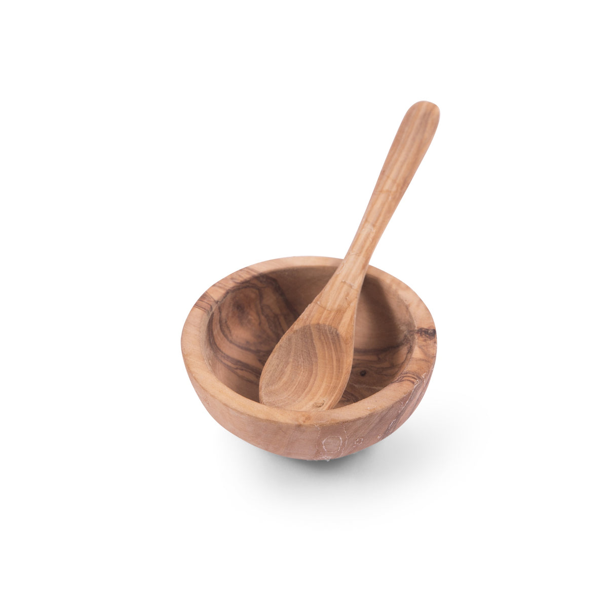 Olive Wood Bowl with Spoon