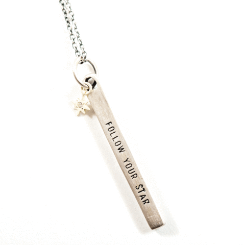 ***Follow Your Star Silver Necklace - 32