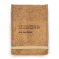 Ideas Change The World Signature Leather Journal - Maple