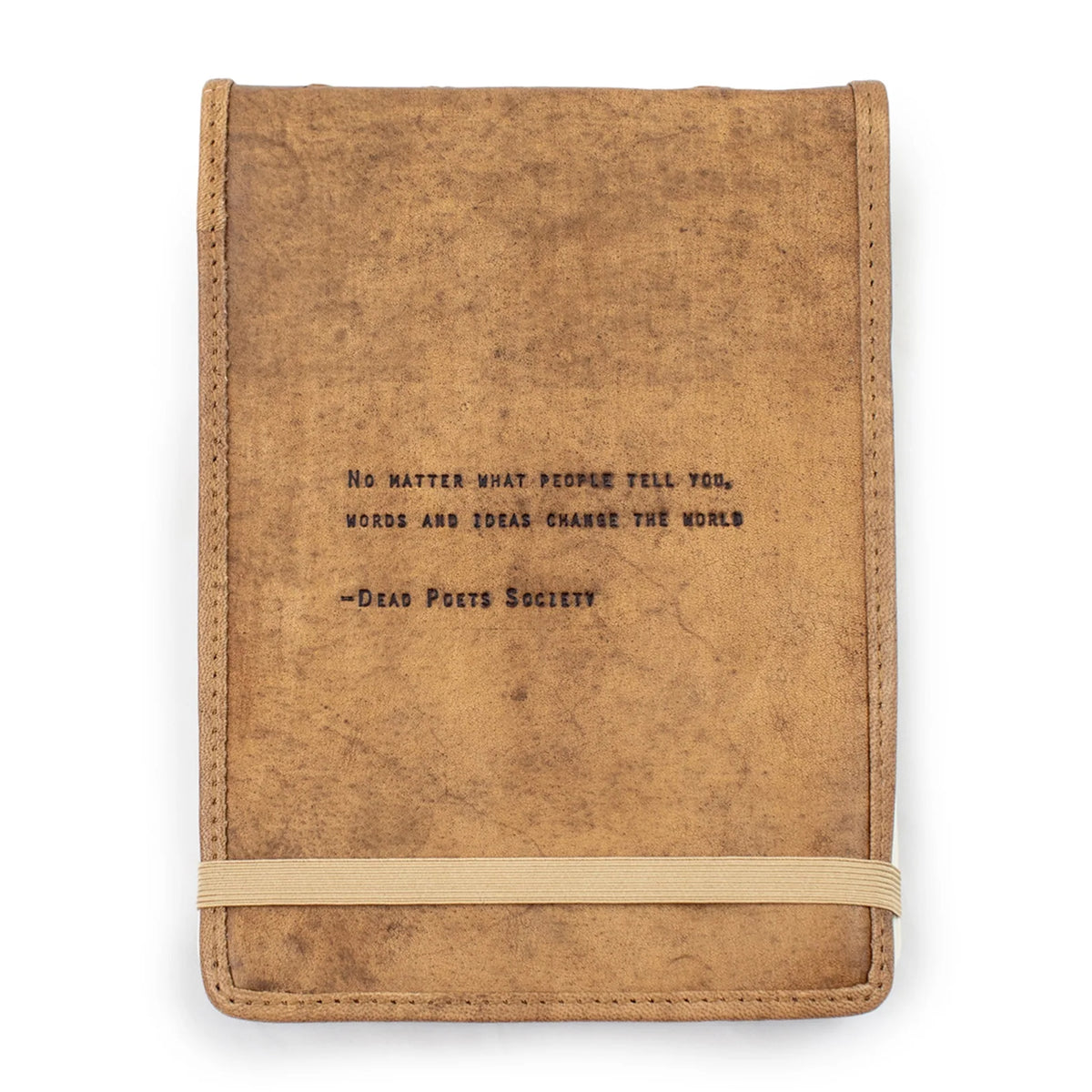 Ideas Change The World Signature Leather Journal - Maple