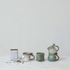 14 oz. Stoneware Mug with Mushroom Handle - 4 Styles