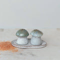 Stoneware Mushroom Salt & Pepper Shaker Set