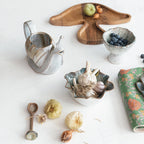 Stoneware Ruffled Bowl - Blue