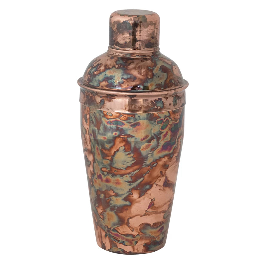 16 oz. Stainless Steel Cocktail Shaker Oxidized Copper