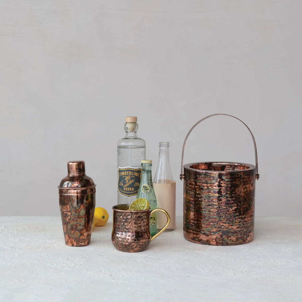16 oz. Stainless Steel Cocktail Shaker Oxidized Copper