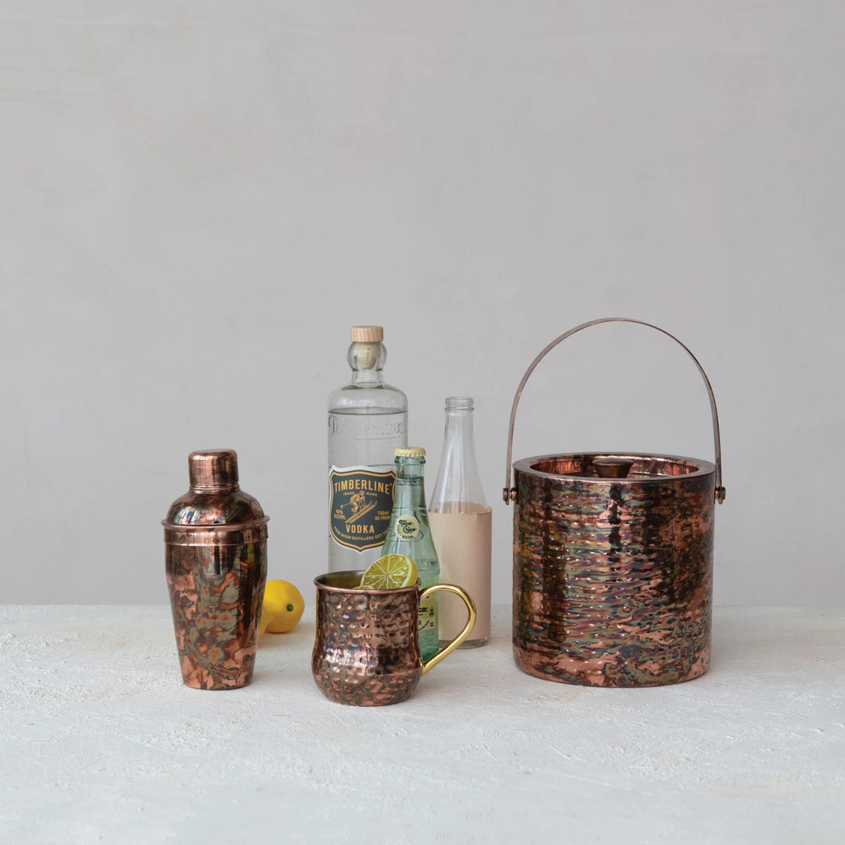 16 oz. Stainless Steel Cocktail Shaker Oxidized Copper