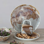 Reactive Glaze Stoneware Baker/Server with Handles