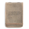 I Get Up Every Morning Signature Leather Journal - Stone