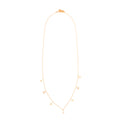 ***White Topaz Celestial Necklace - Gold Plated Brass