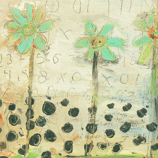 Blue Flowers Art Print - Gallery Wrap