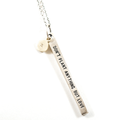 ***Don’t Plant Anything But Love Silver Necklace - 32